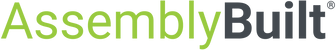 AssemblyBuilt logo with green and gray text
